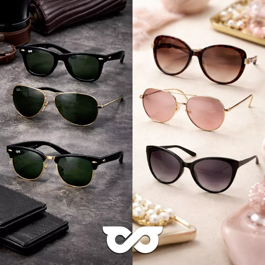 تفاوت عینک آفتابی مردانه و زنانه