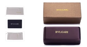 کیس عینک برند Bvlgari Brown