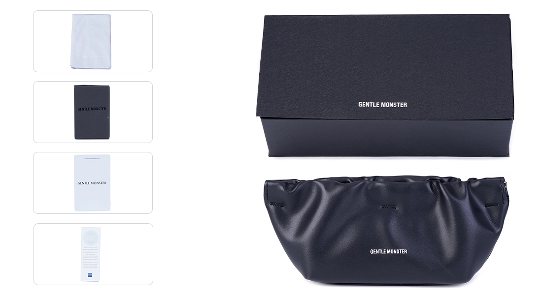 GENTLE MONSTER BLACK PLUS کیس عینک Gentle Monster Black New - Image 1