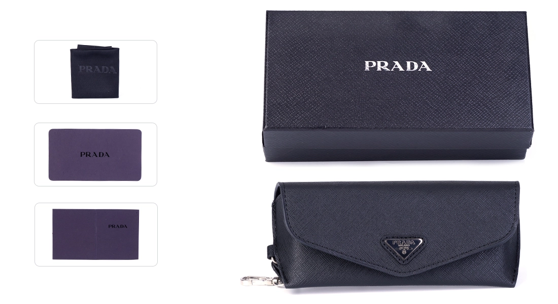 PRADA2 کیس عینک Prada Black - Image 1