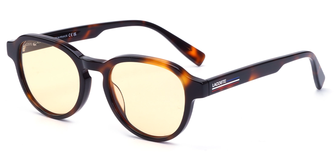 LA6037-HAVANA.YELLOW (11) عینک آفتابی برند لاکوست مدل LA6037 - Image 1